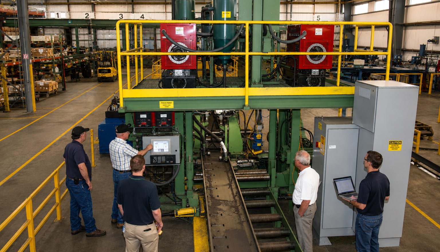 Built to Weld: Automated Pull-Through Beam Welding with Precision Motion Control